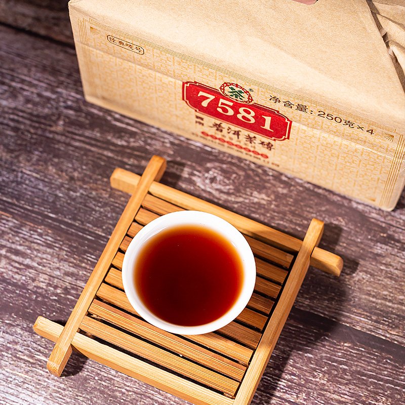 2021 Aged Zhongcha “7581” Ripe Puer Tea Brick 250g Yunnan Sourcing Shou Pu Erh Brick Tea 2021 Aged Zhongcha "7581" Ripe Puer Tea Brick 250g Yunnan Sourcing Shou Pu Erh Brick Tea