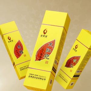 Classic And Cost-effective Chinese Da Hong Pao Oolong Tea From Wuyi Mountain 108g With Yellow Cigarette Packaging