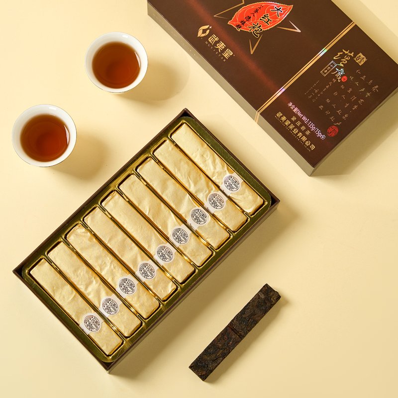 5-year Aged Treasured Authentic Da Hong Pao Mini Tea Cakes Big Red Robe Chinese Wuyi Oolong Tea Total 135g 5-year Aged Treasured Authentic Da Hong Pao Mini Tea Cakes Big Red Robe Chinese Wuyi Oolong Tea Total 135g