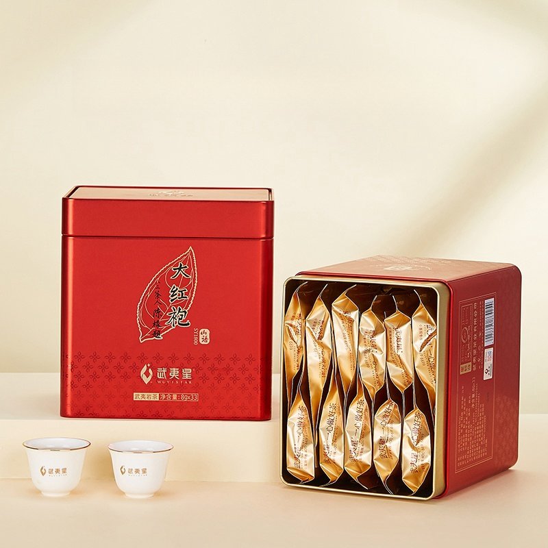Premium Grade “sy1800” Mellow Aroma Authentic Da Hong Pao Tea Medium Roast Dahongpao 264g With Gift Box Premium Grade "sy1800" Mellow Aroma Authentic Da Hong Pao Tea Medium Roast Dahongpao 264g With Gift Box