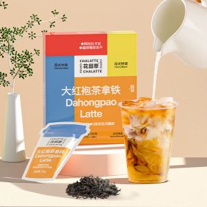 Authentic Chinese Da Hong Pao Latte Milk Tea Wuyishan Dahongpao Oolong Tea With Freeze-dried Arabica Coffee