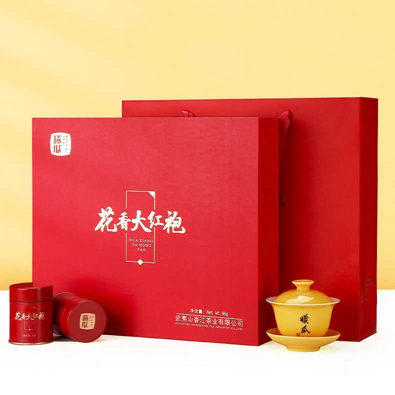 Premium Classic Floral Dahongpao Tea 96g Selected Big Red Robe Oolong Tea Packed In Individual Small Tins Premium Classic Floral Dahongpao Tea 96g Selected Big Red Robe Oolong Tea Packed In Individual Small Tins