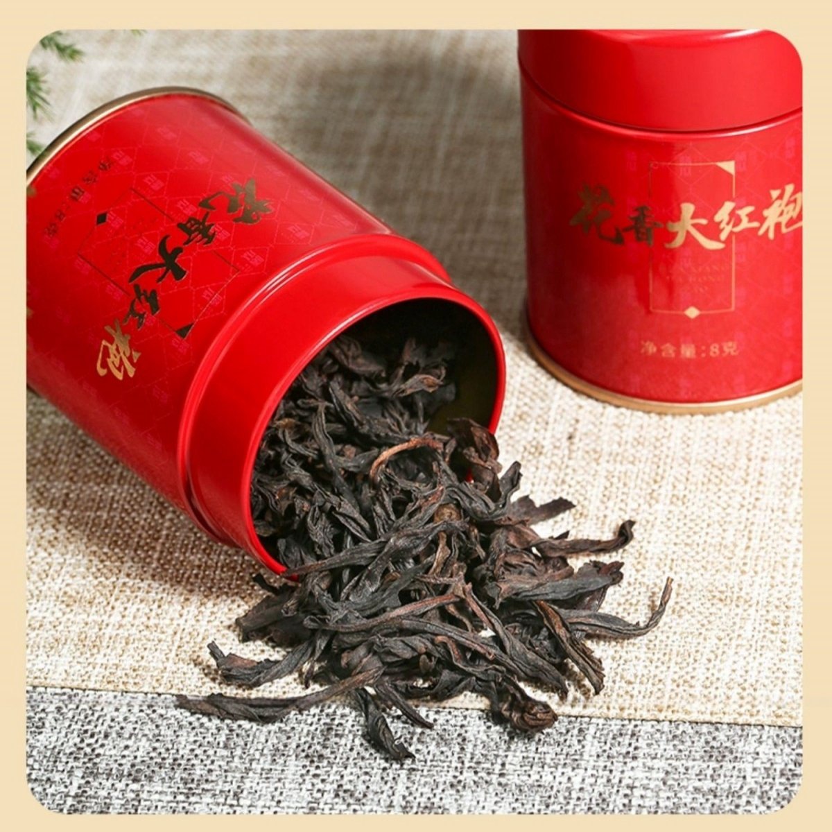 Premium Classic Floral Dahongpao Tea 96g Selected Big Red Robe Oolong Tea Packed In Individual Small Tins Premium Classic Floral Dahongpao Tea 96g Selected Big Red Robe Oolong Tea Packed In Individual Small Tins